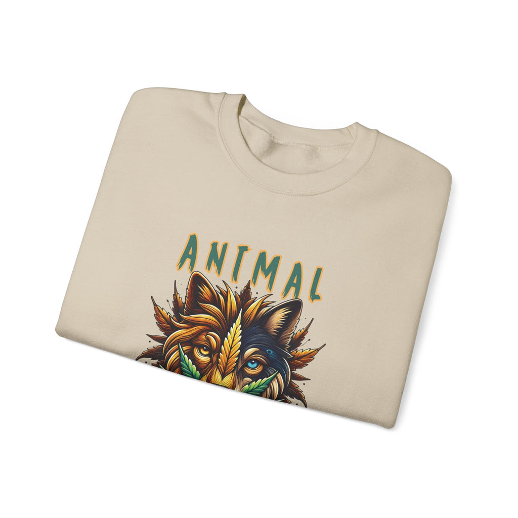 Animal Face x Zen Vybez Collective Crewneck – Weed Culture Sweatshirt