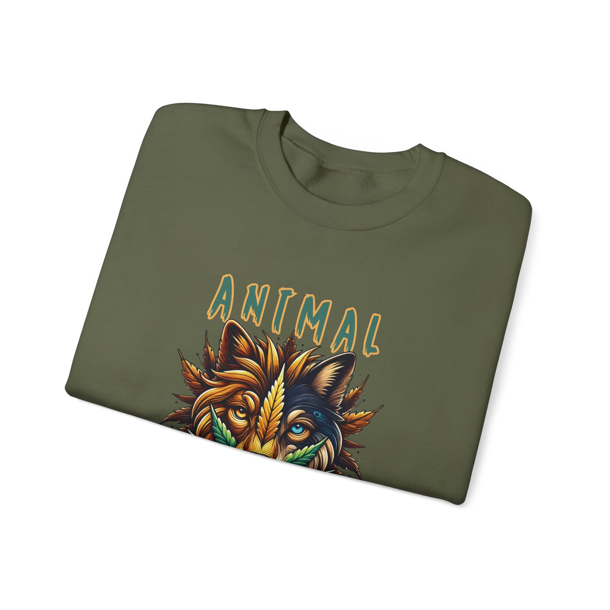 Animal Face x Zen Vybez Collective Crewneck – Weed Culture Sweatshirt