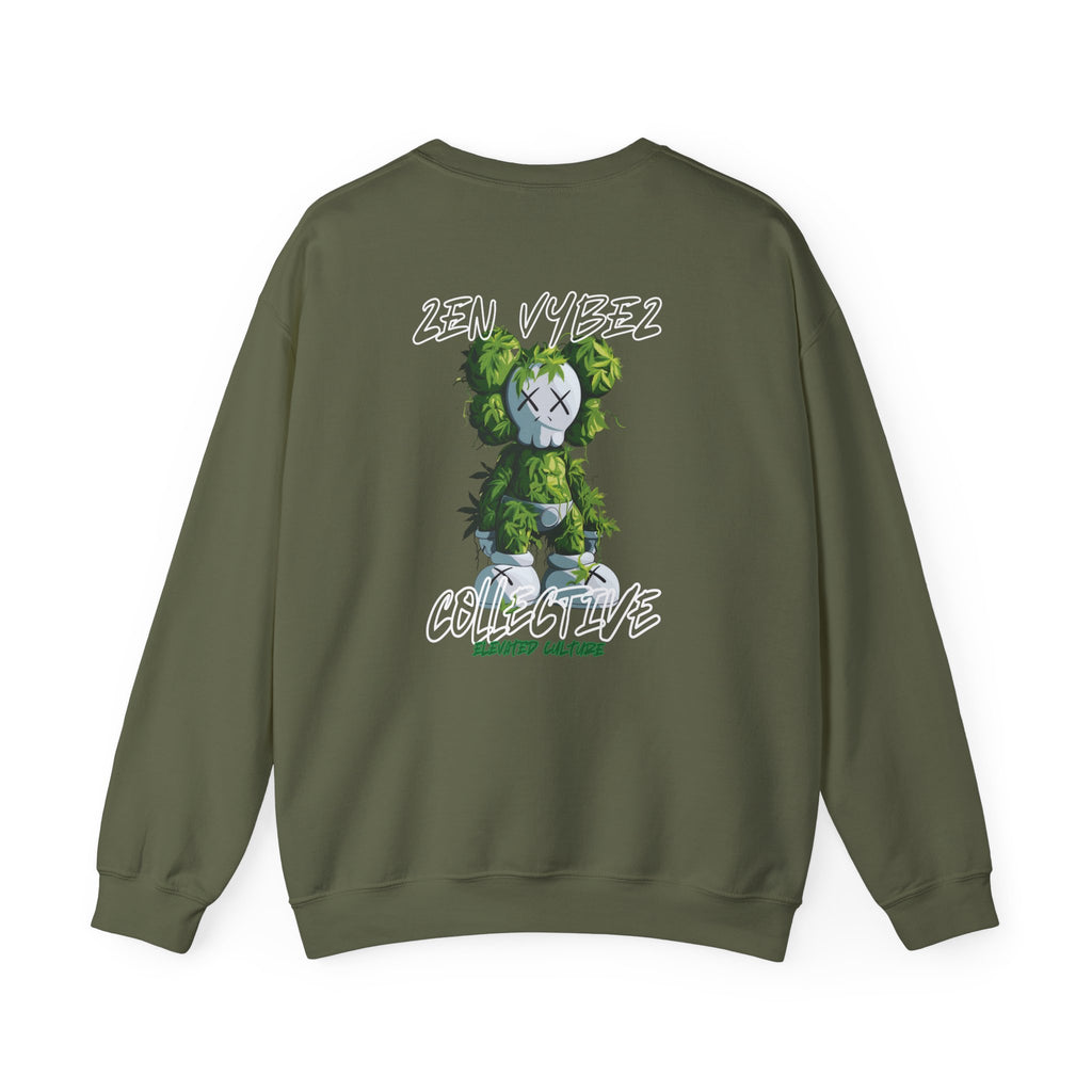 Animal Face x Zen Vybez Collective Crewneck – Weed Culture Sweatshirt