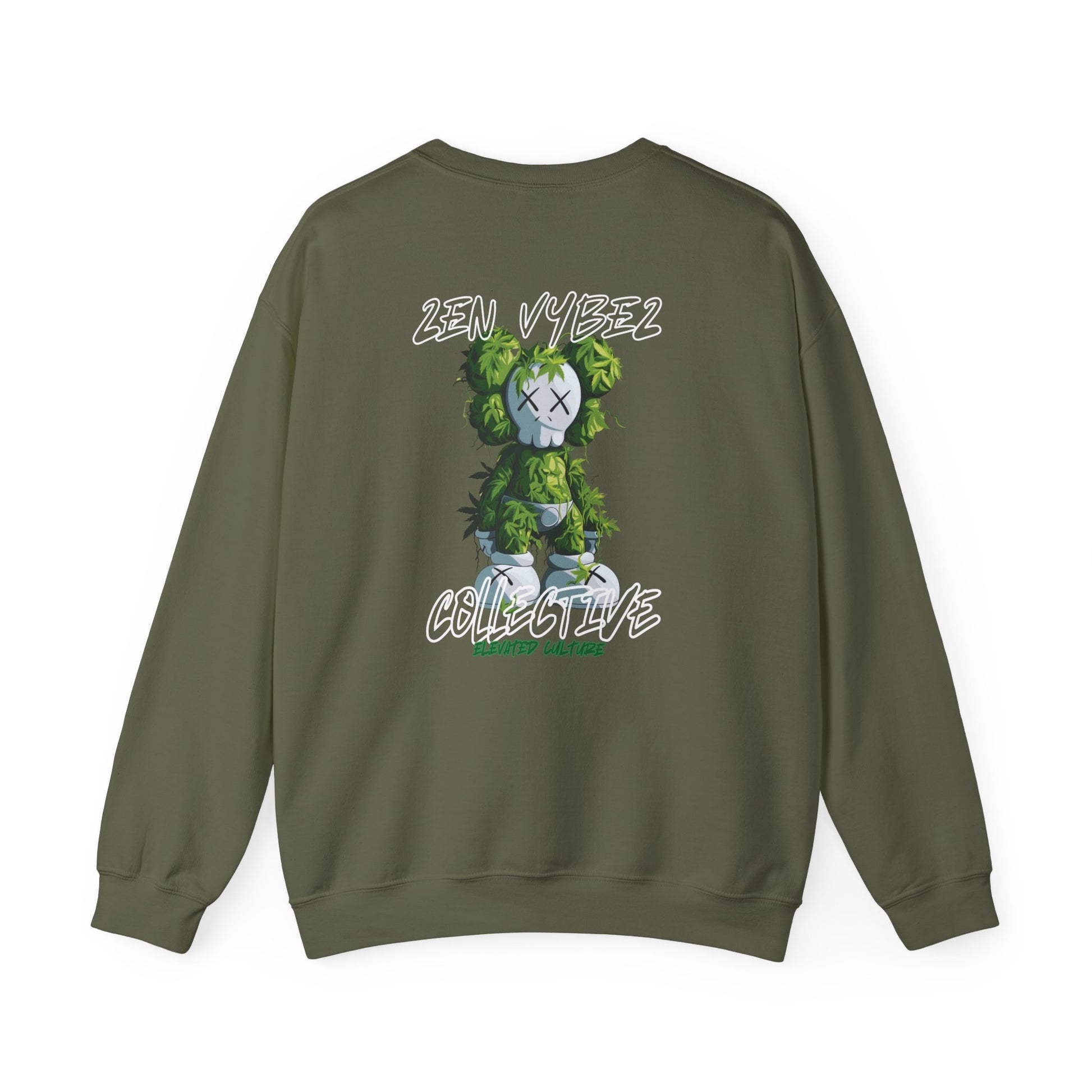 Animal Face x Zen Vybez Collective Crewneck – Weed Culture Sweatshirt