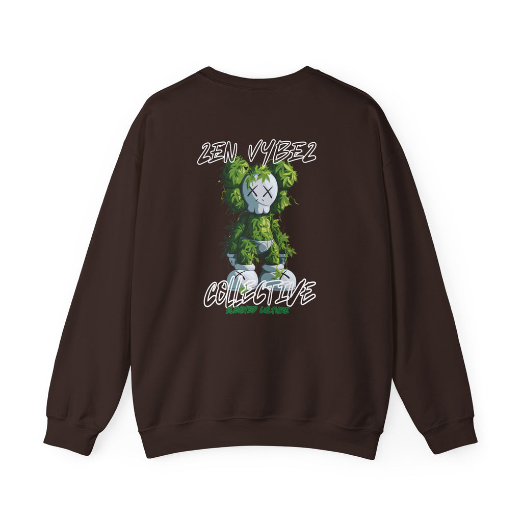Animal Face x Zen Vybez Collective Crewneck – Weed Culture Sweatshirt