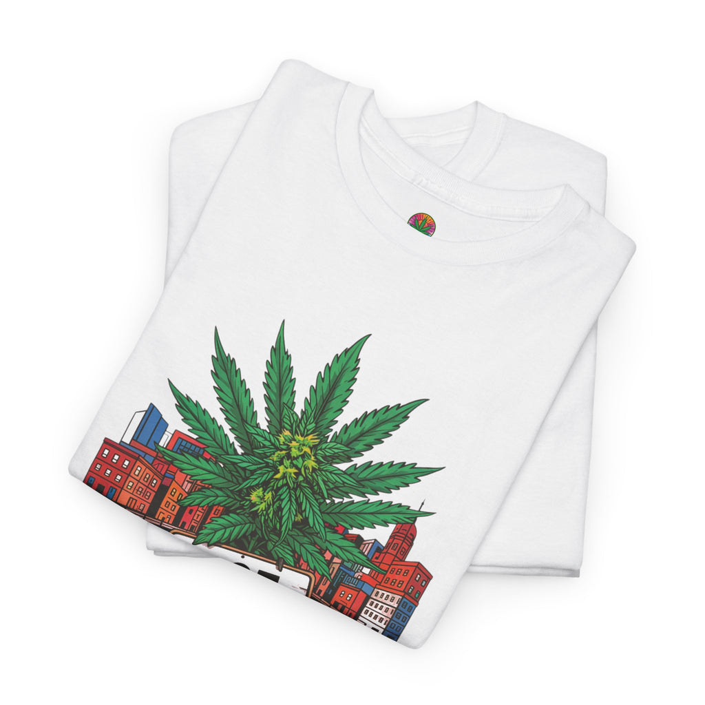 Maryland Grown T-Shirt – I-95 Cannabis Graphic Tee with State Flag Roots by Zen Vybez