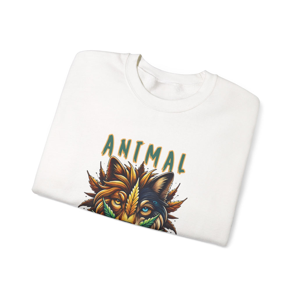 Animal Face x Zen Vybez Collective Crewneck – Weed Culture Sweatshirt