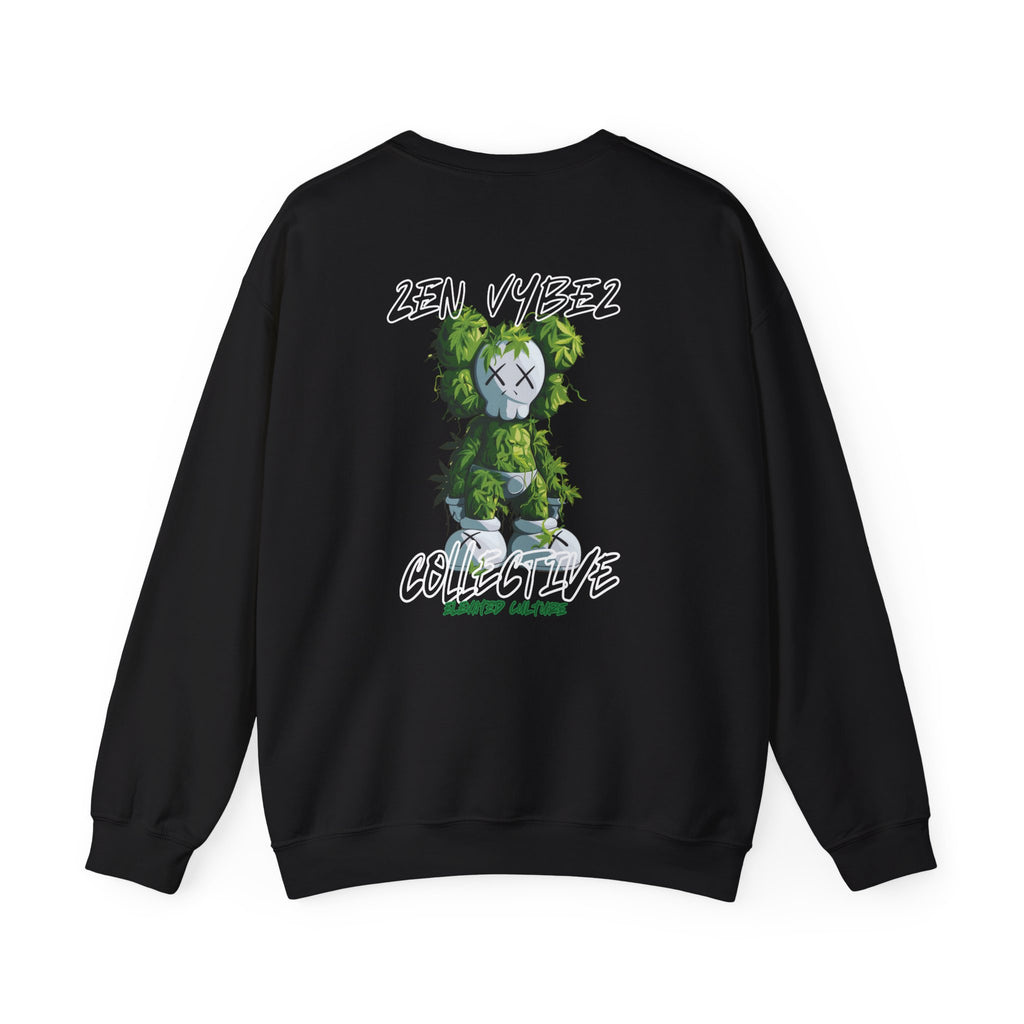 Animal Face x Zen Vybez Collective Crewneck – Weed Culture Sweatshirt
