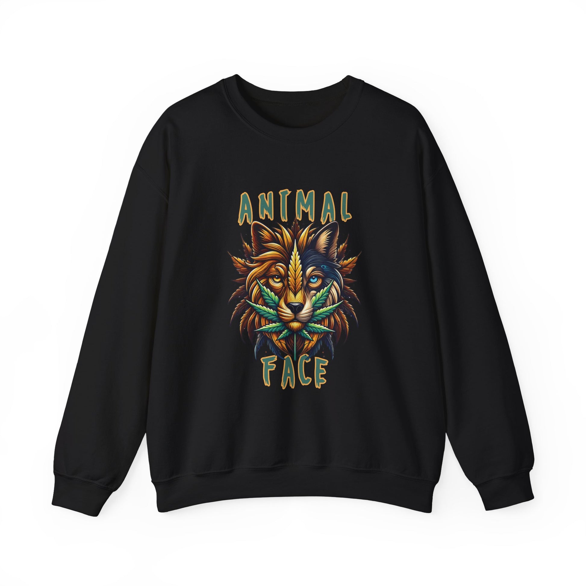 Animal Face x Zen Vybez Collective Crewneck – Weed Culture Sweatshirt