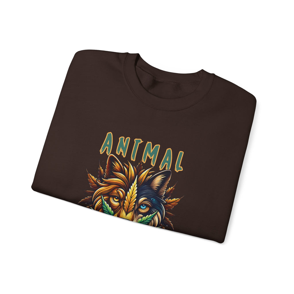 Animal Face x Zen Vybez Collective Crewneck – Weed Culture Sweatshirt