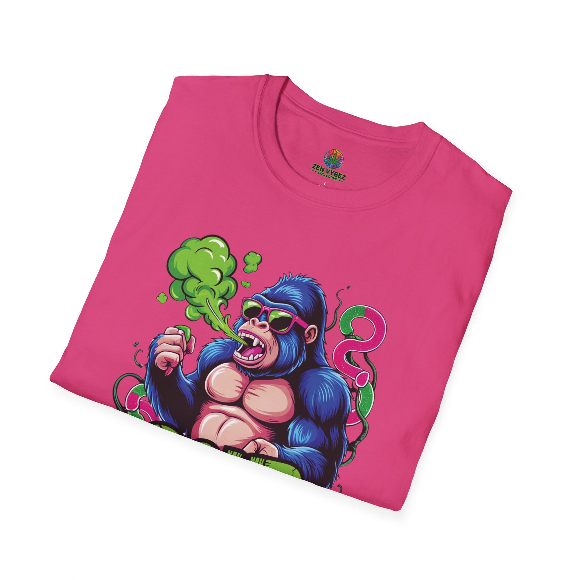 Sour Gorilla T-Shirt – Loud Weed Graphic Tee Featuring Smoking Gorilla in Sunglasses