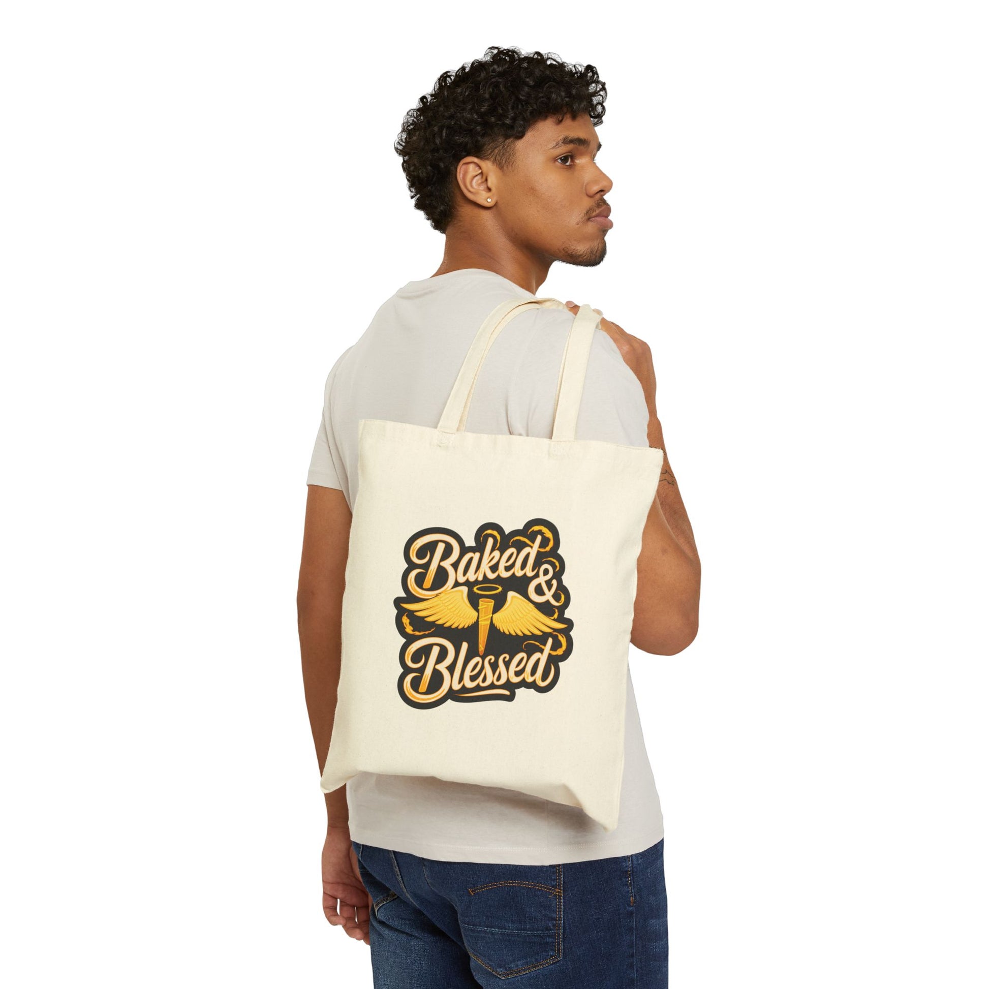 Baked & Blessed Cotton Canvas Tote Bag