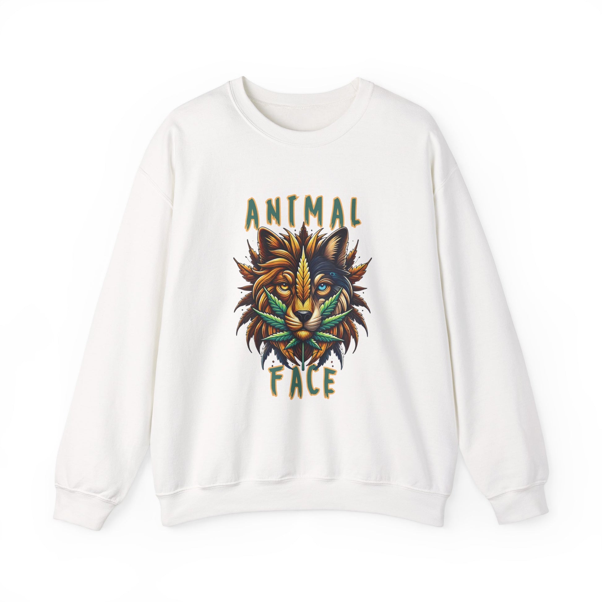 Animal Face x Zen Vybez Collective Crewneck – Weed Culture Sweatshirt