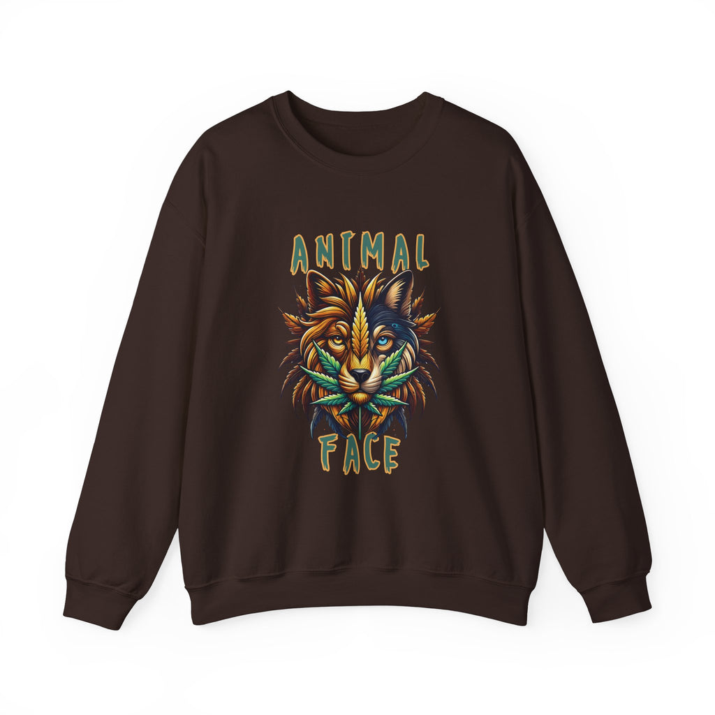Animal Face x Zen Vybez Collective Crewneck – Weed Culture Sweatshirt