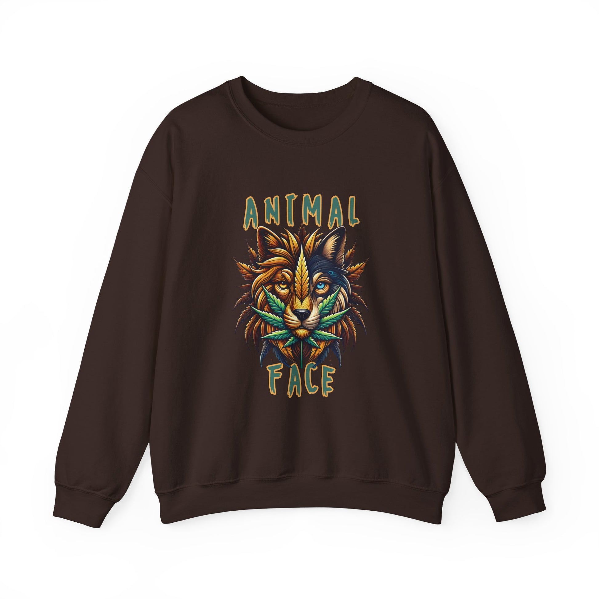 Animal Face x Zen Vybez Collective Crewneck – Weed Culture Sweatshirt