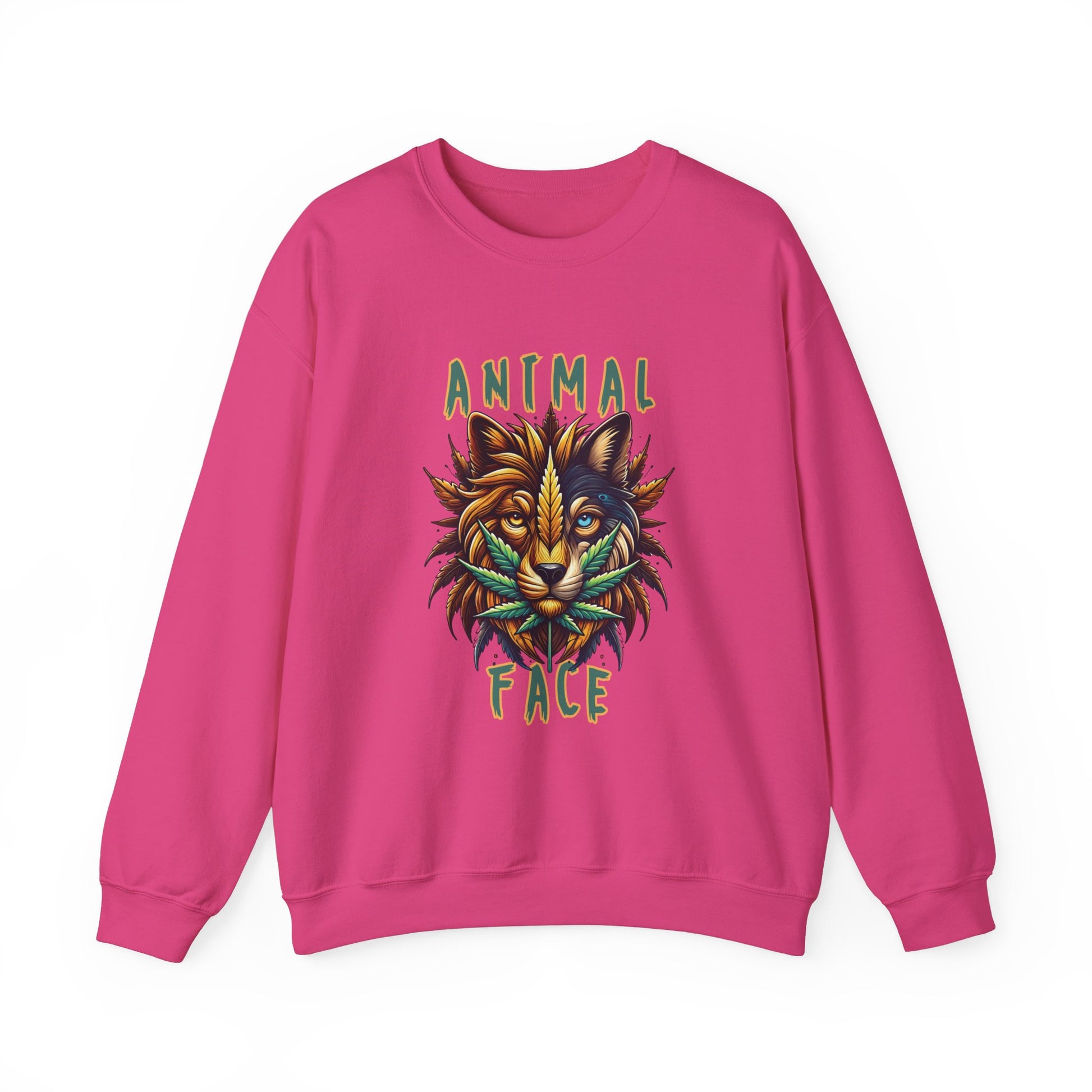 Animal Face x Zen Vybez Collective Crewneck – Weed Culture Sweatshirt